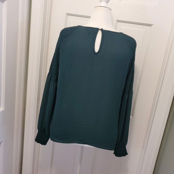 A.N.A Green Tunic Blouse Size XL, Classic Business Casual - Picture 5 of 10